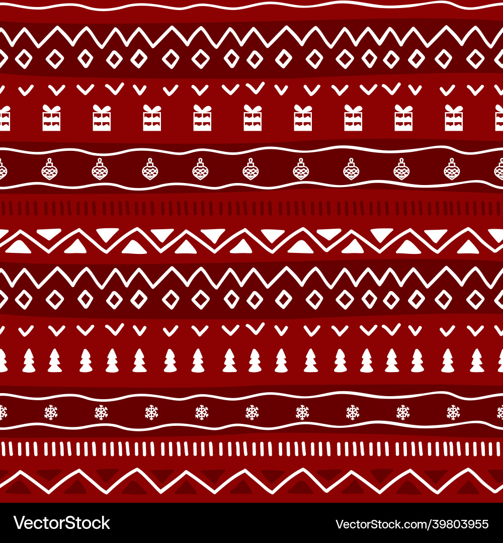Nahtlose fröhliche Weihnachten Strick Ornament Nahtlose fröhliche Weihnachten Strick Ornament vektorbild