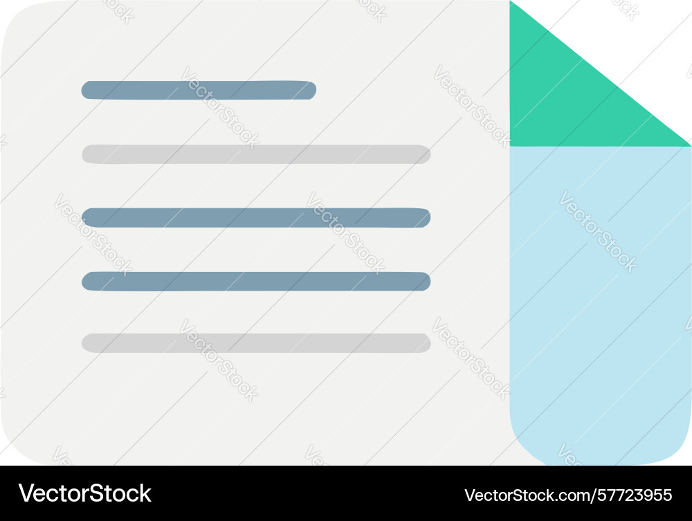 Official document file icon graphic design vector image