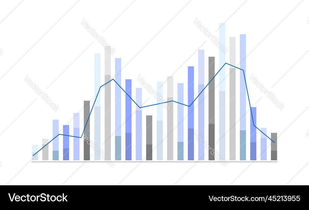 Statistical and data analysis for business Statistical and data analysis for business vector image