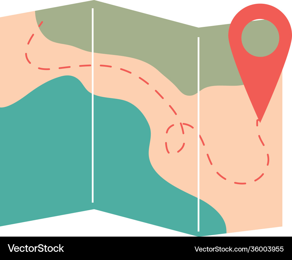 Travel vacations gps navigation location pointer vector image