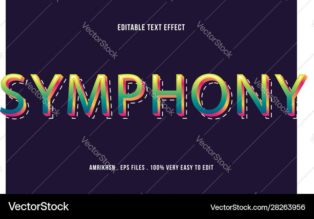 3d text effect editable 3d text effect editable vector image