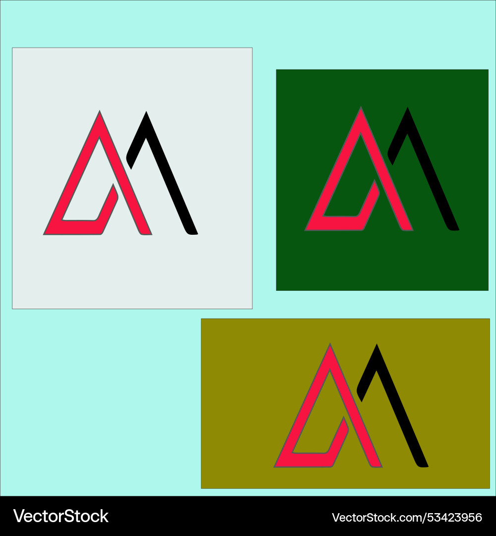 A logo with an attractive shape and color combinat A logo with an attractive shape and color combinat Vector Image