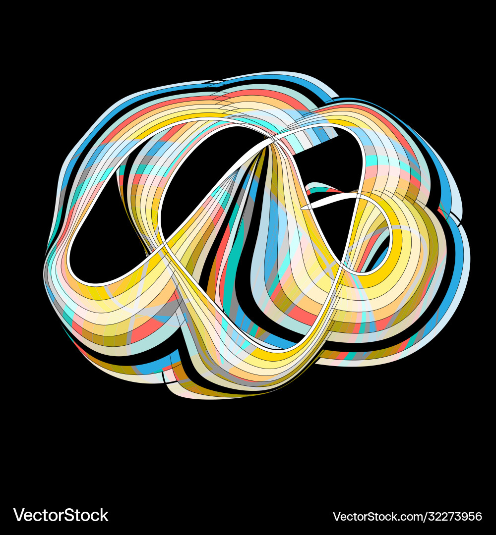 Abstract colorful element vector image