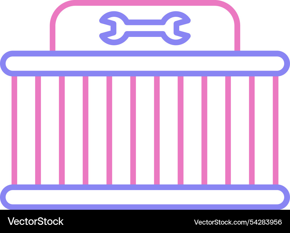 Ladder line two colour icon Vector Image