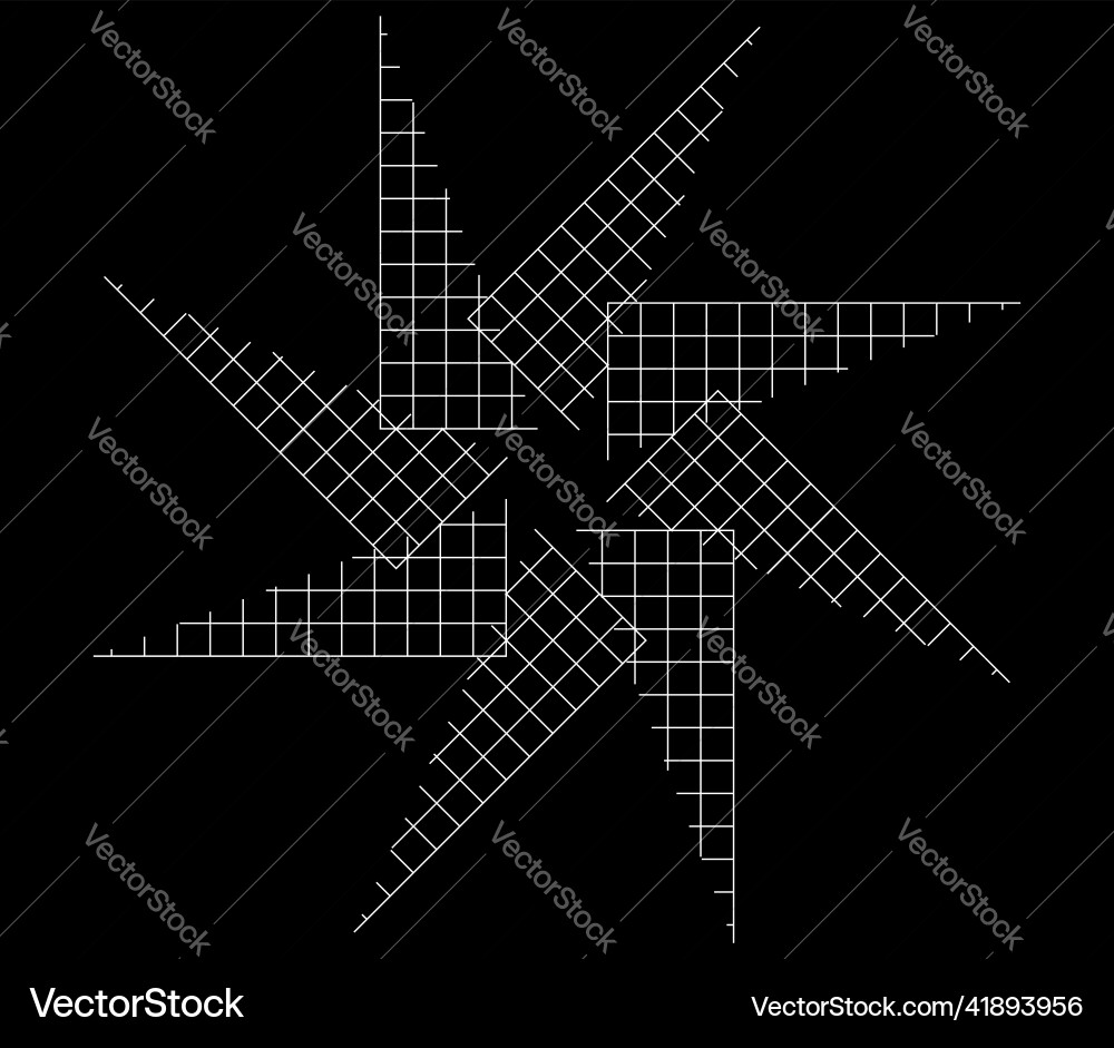 Mirrored tweaked irregular grid mesh grating Mirrored tweaked irregular grid mesh grating Vector Image