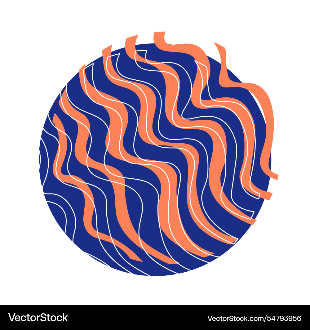 Pop style pattern orange and blue patterns Pop style pattern orange and blue patterns vector image