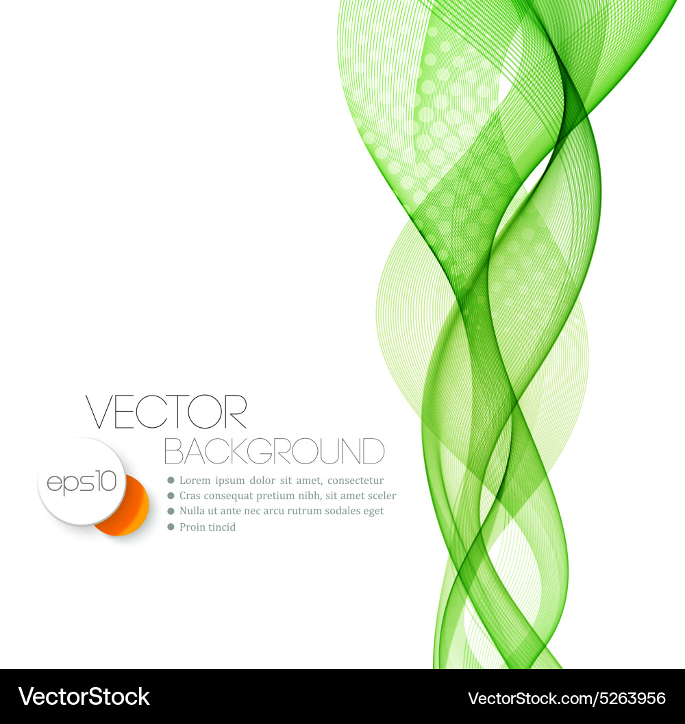 Smooth Wave Stream Header vector image