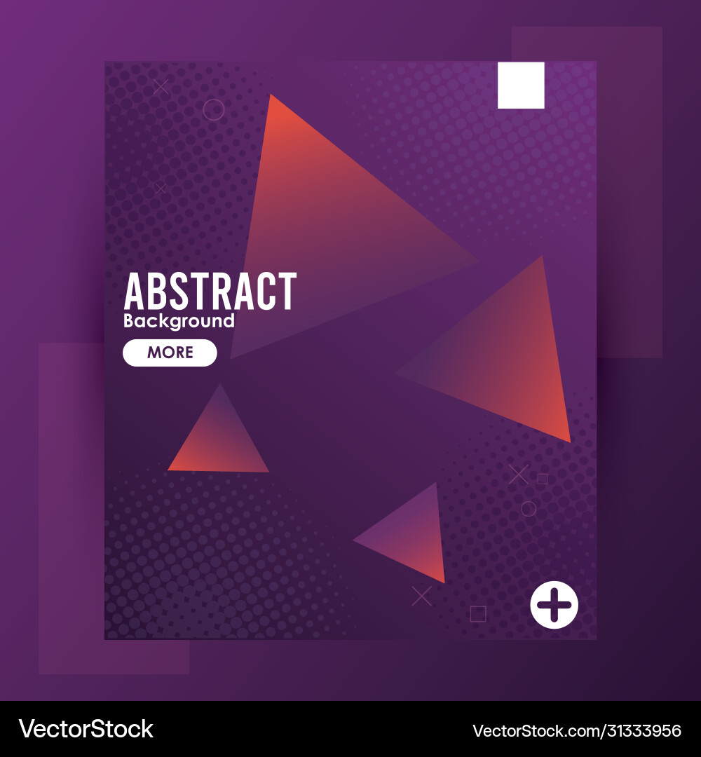 Triangles colorful abstract background template Vector Image
