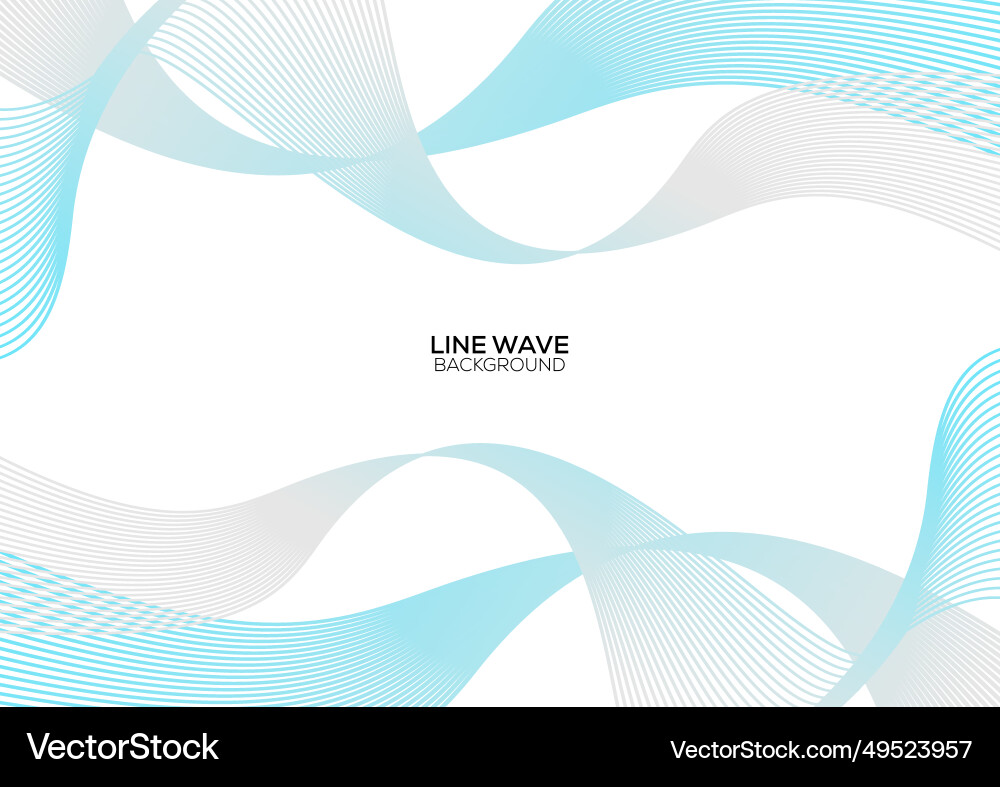 Abstract line wave gradient background design Abstract line wave gradient background design vector image
