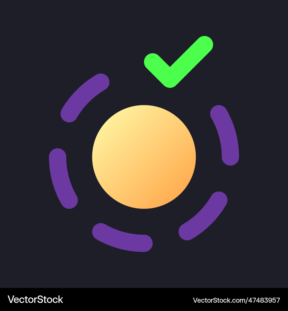 Apply breathe animation effect flat gradient fill Apply breathe animation effect flat gradient fill vector image