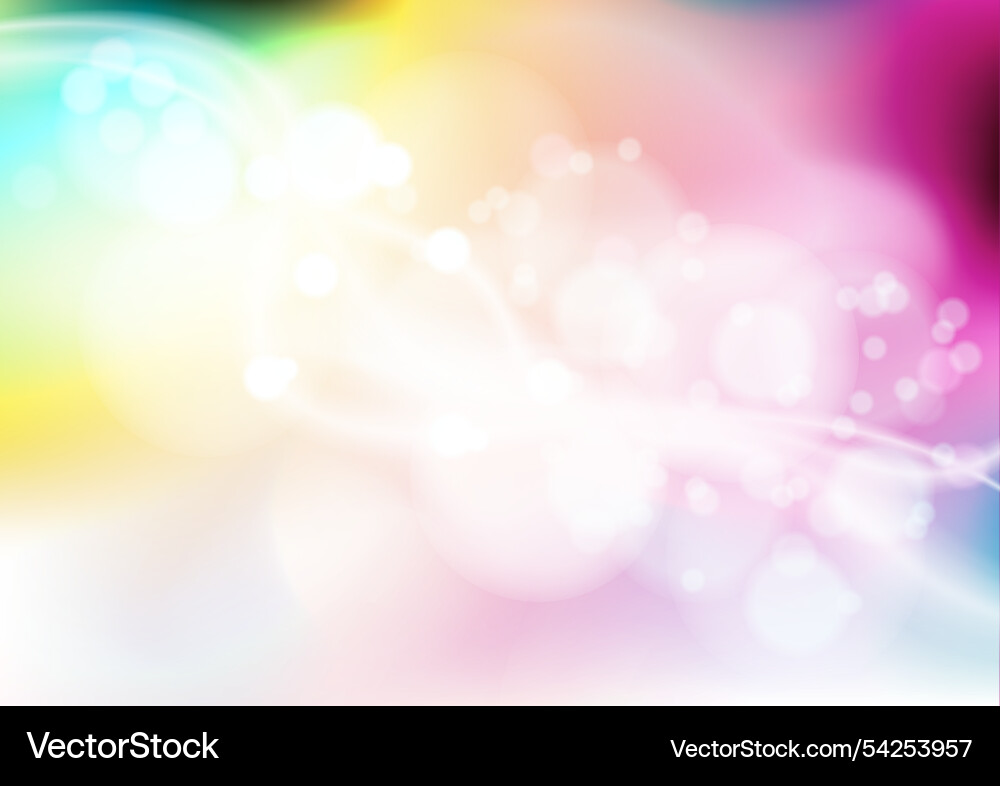 Bokeh on a colorful gradient background vector image