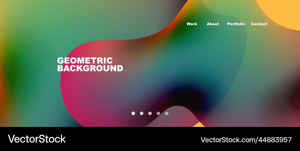 Flowing gradient colors and round elements Flowing gradient colors and round elements Vector Image