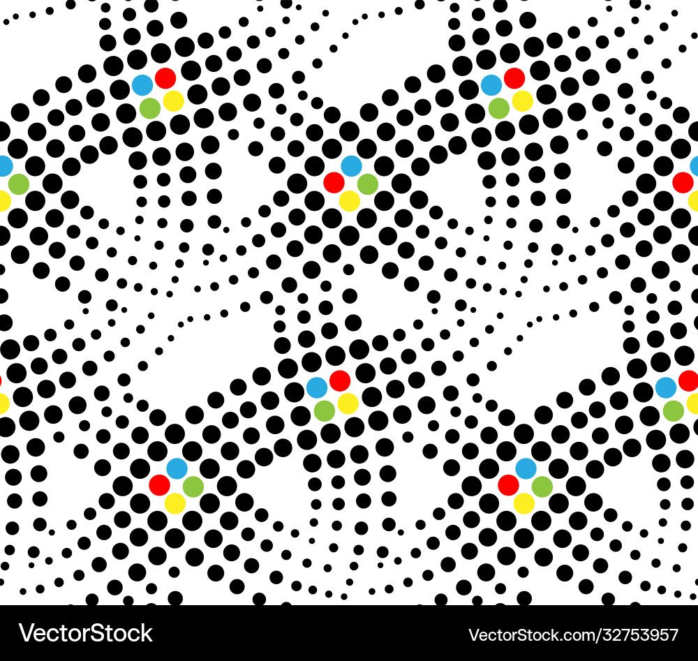 Linear abstract seamless pattern vector image