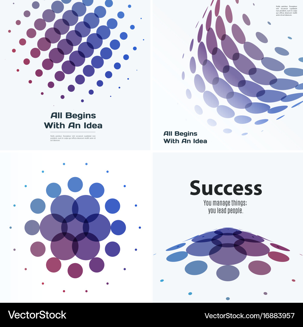 Mega set of abstract design round elements vector image