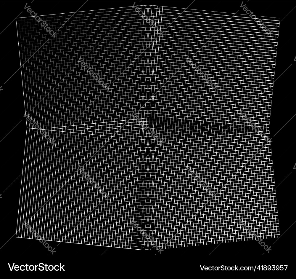 Mirrored tweaked irregular grid mesh grating Mirrored tweaked irregular grid mesh grating vector image