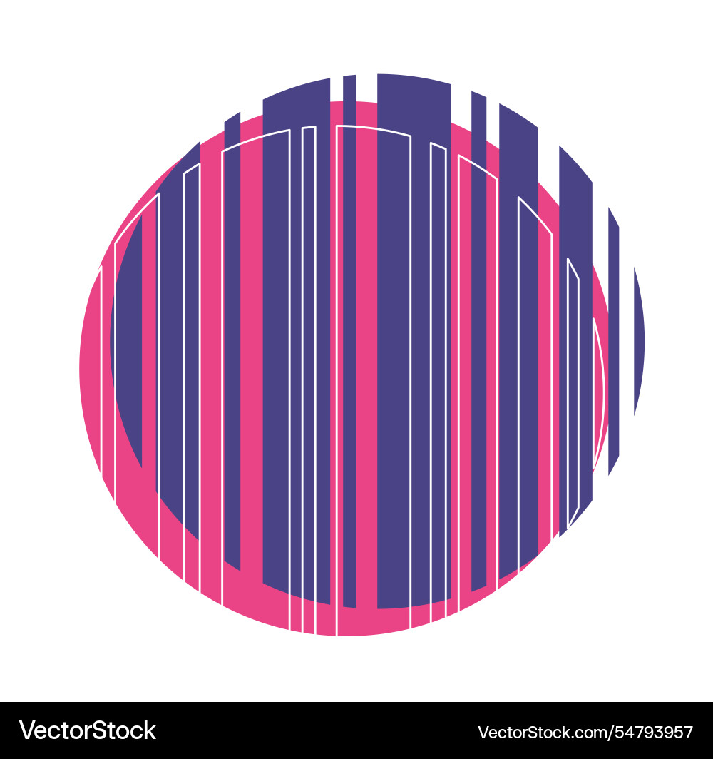 Pop style pattern red and blue striped patterns vector image