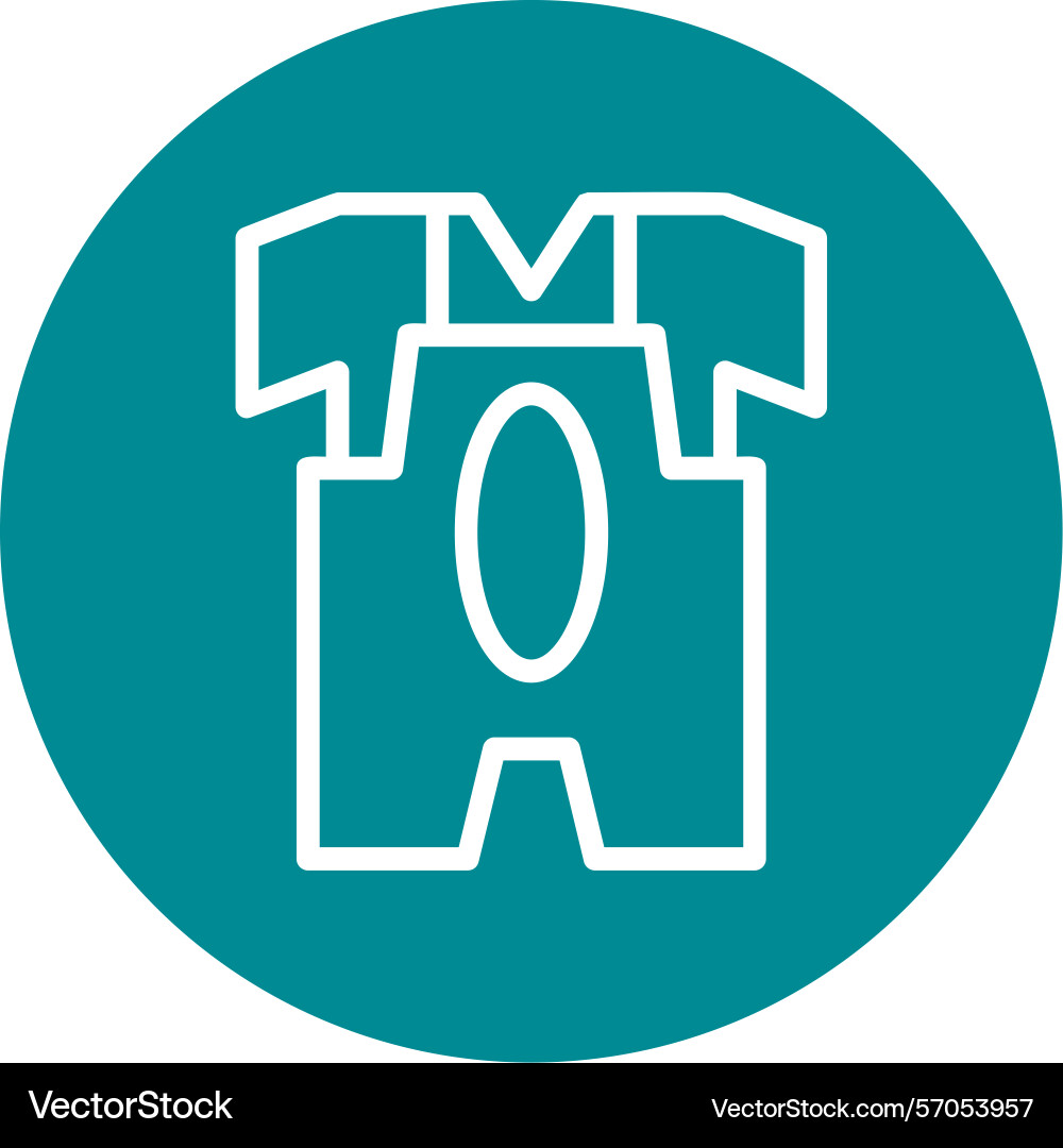 Romper line circle style icon design Vector Image