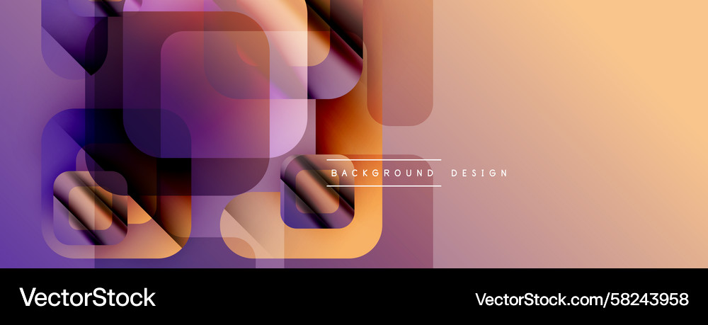 Abstract Geometric Overlap Vector Image