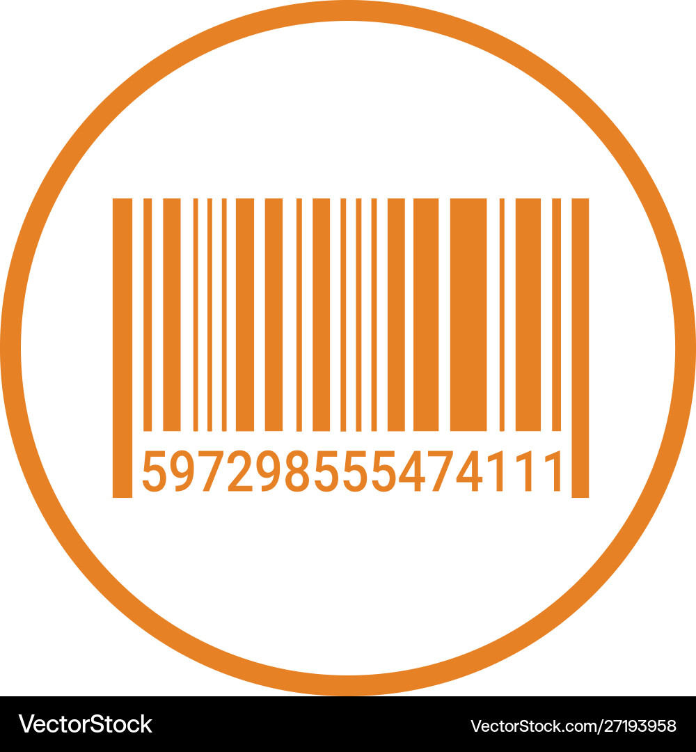 Bar code scanner icon or-code vector image