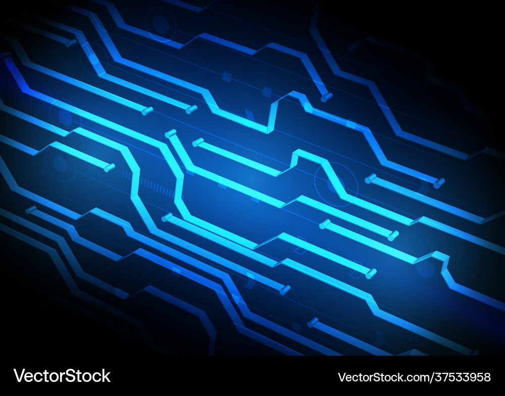 Circuit technology background with hi-tech Circuit technology background with hi-tech Vector Image
