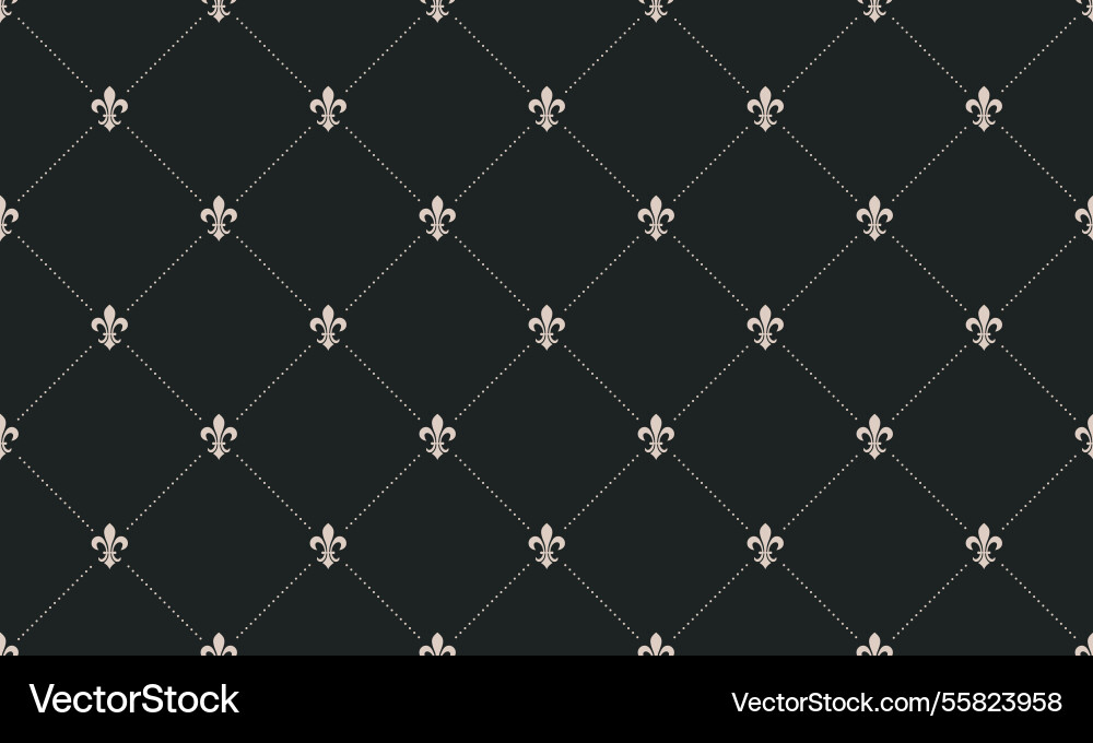 Elegant dark background with a repeating pattern Vector Image