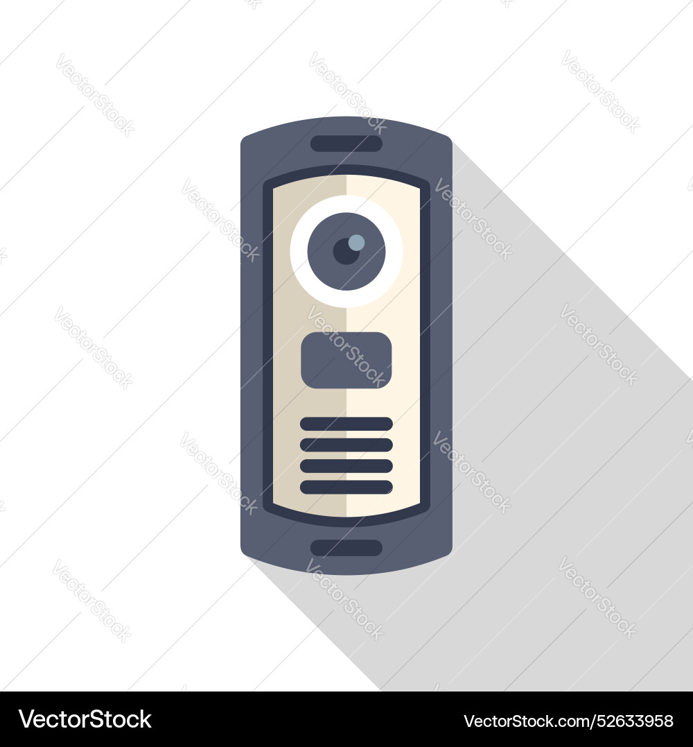 Modern intercom system providing security Modern intercom system providing security vector image