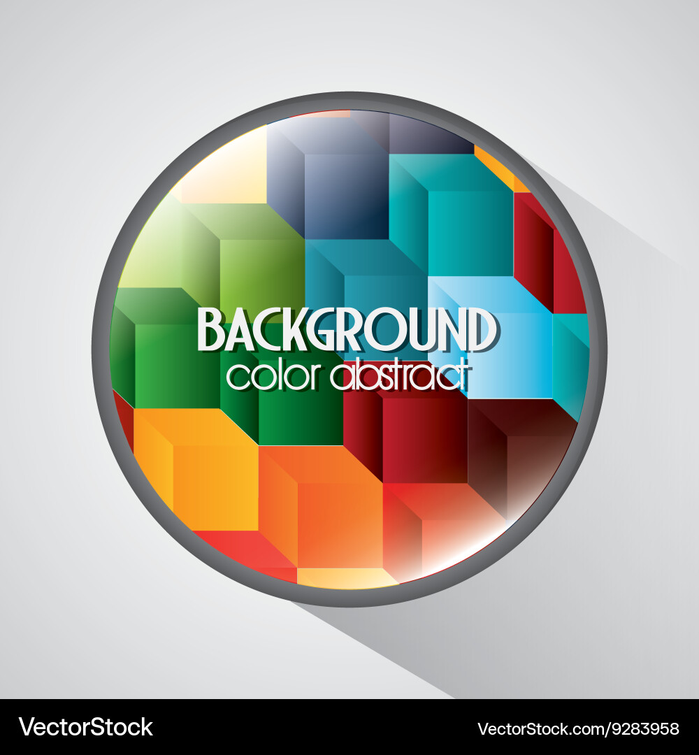 Multicolored background with abstract shapes Vector Image