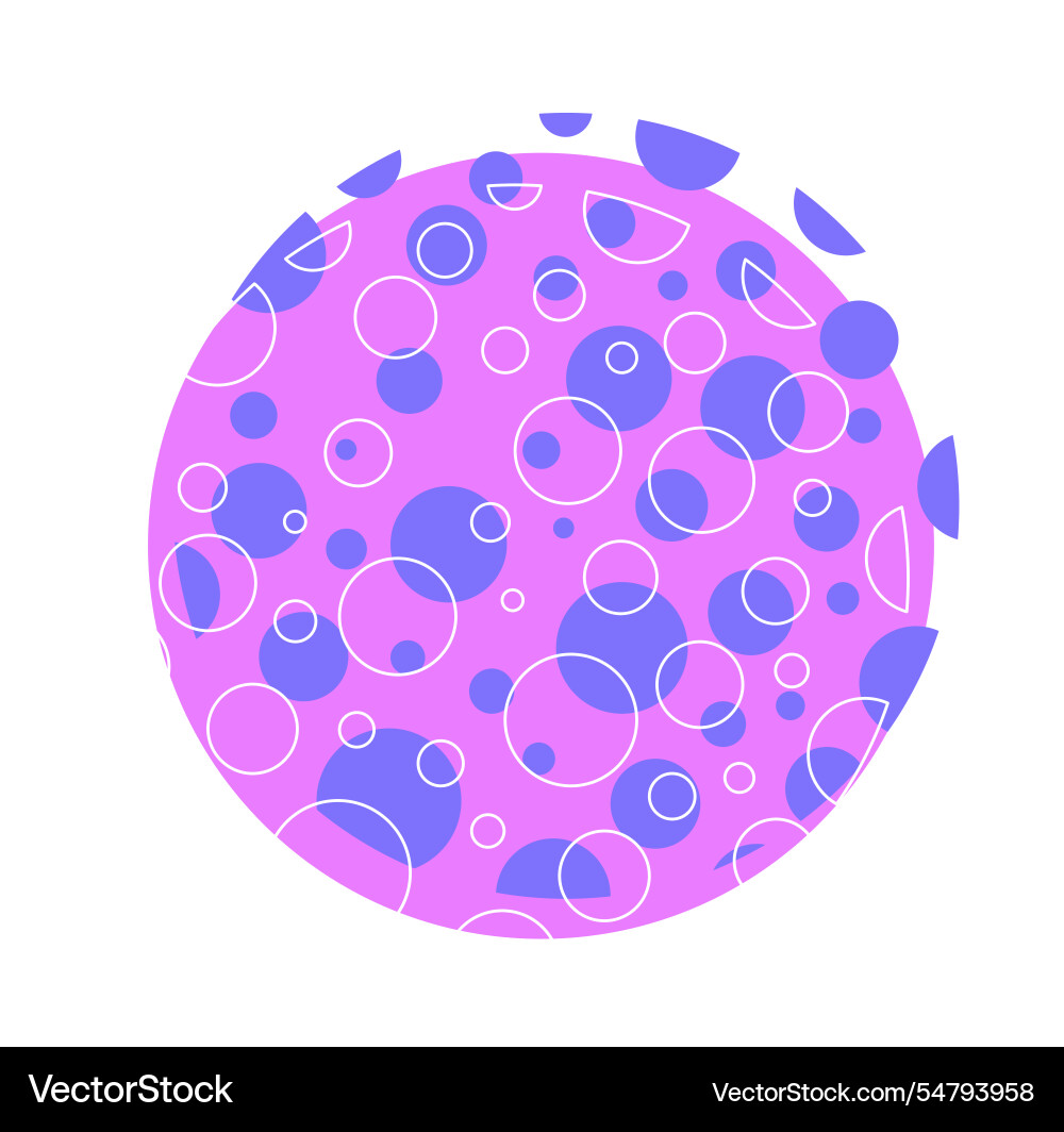 Pop style pattern violet and blue patterns vector image