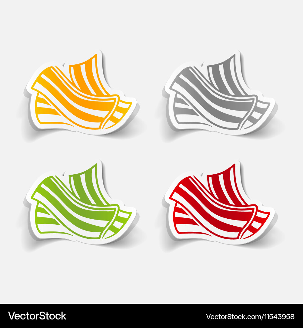 Realistic design element bacon Vector Image