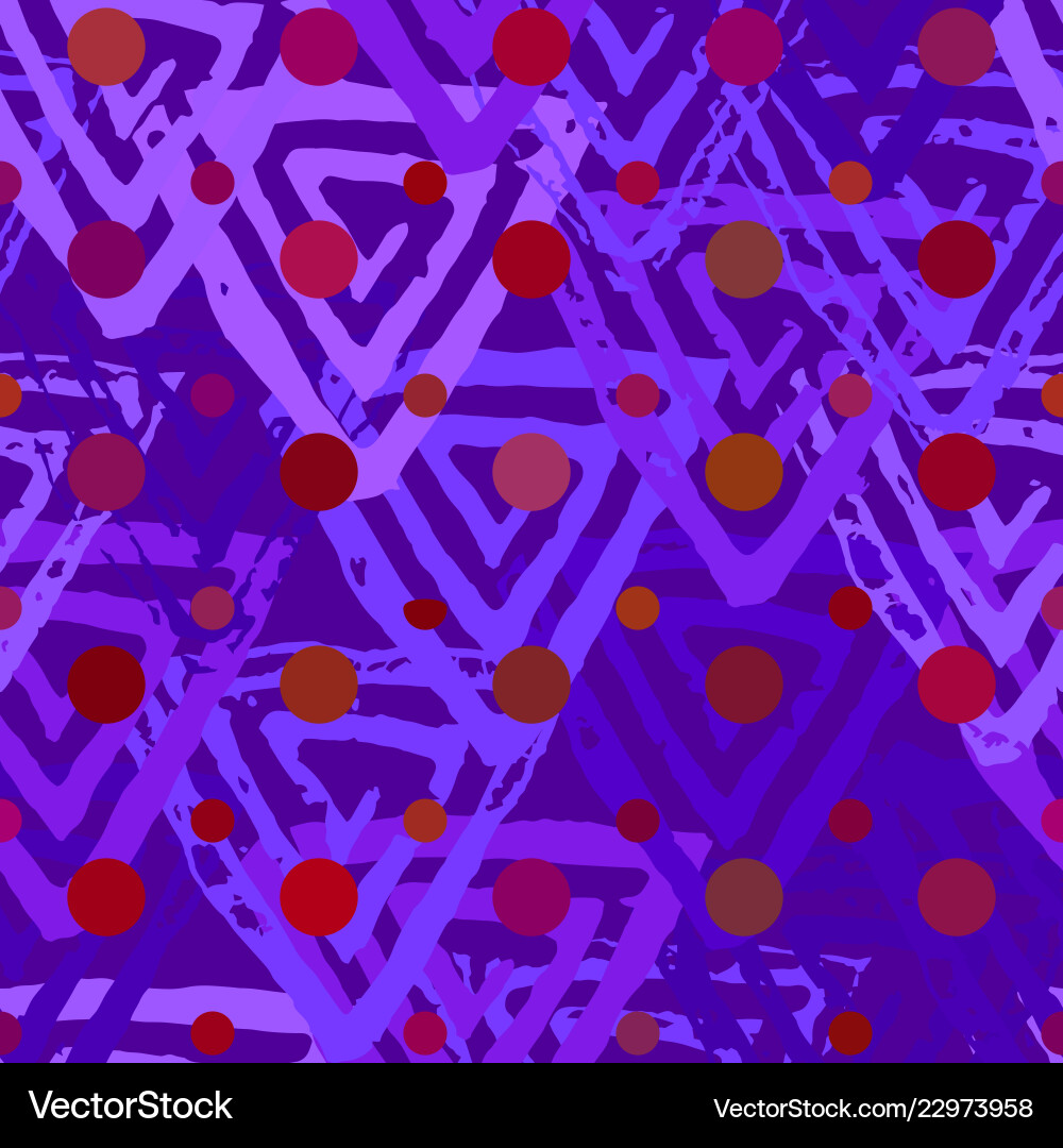 Seamless pattern with textured triangles Seamless pattern with textured triangles vector image