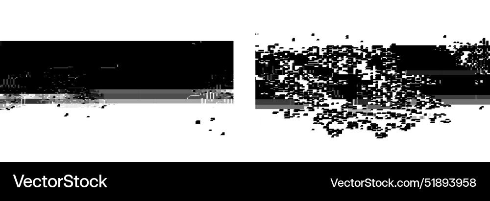 Trendy glitch pattern on dark background abstract Trendy glitch pattern on dark background abstract Vector Image