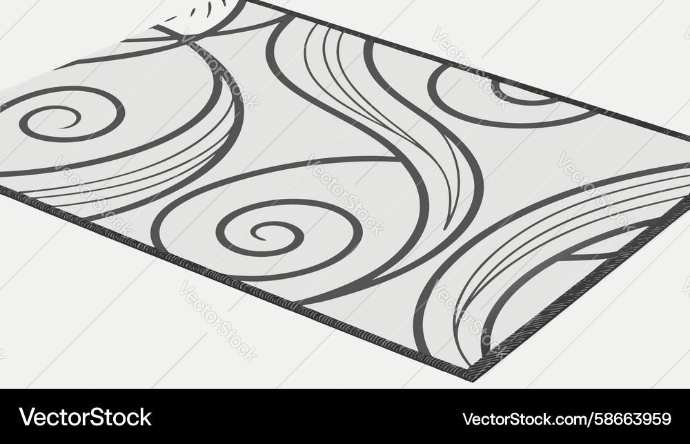 Abstract swirl floor pattern dynamic geometric Vector Image