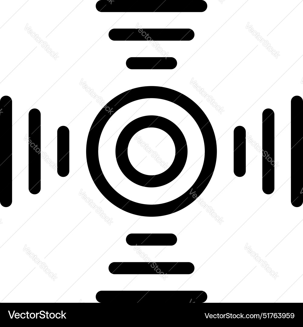 Abstract symbol with circles and horizontal lines Abstract symbol with circles and horizontal lines vector image