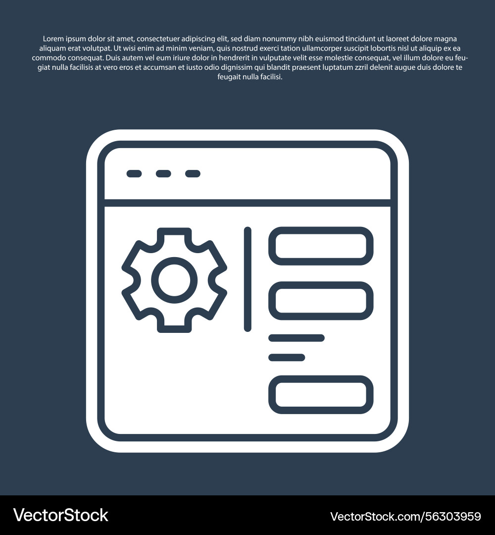Browser Settings Icon - Adjusting vector image