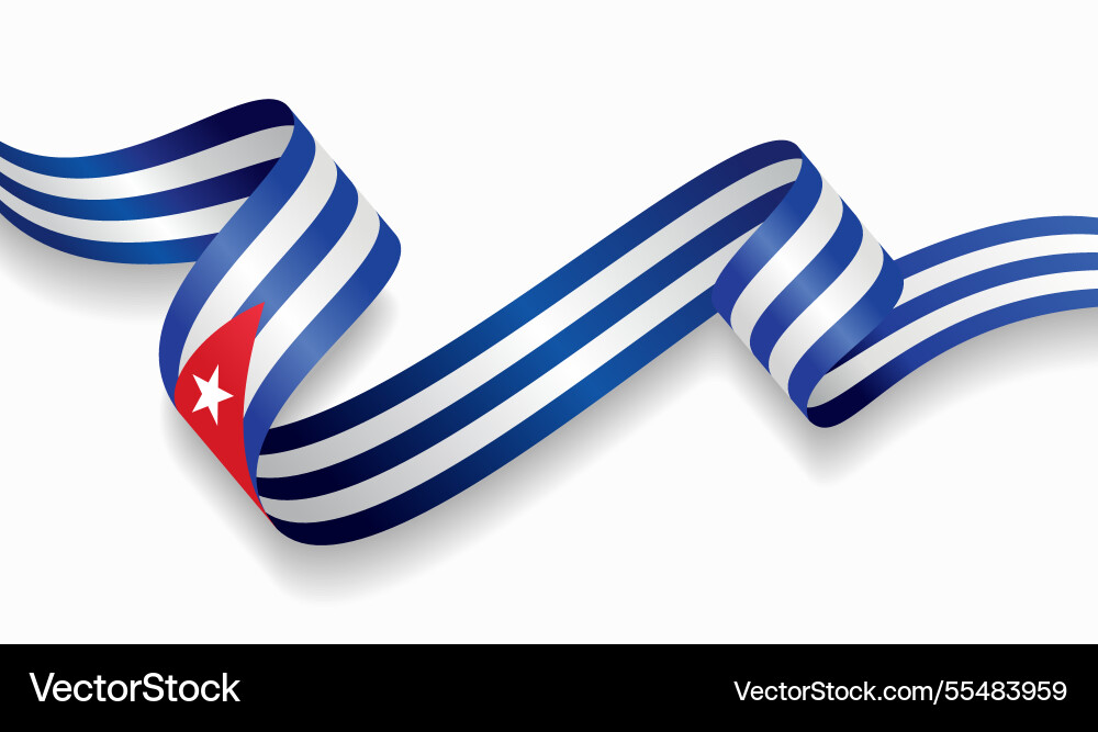 Cuban flag wavy abstract background Cuban flag wavy abstract background vector image
