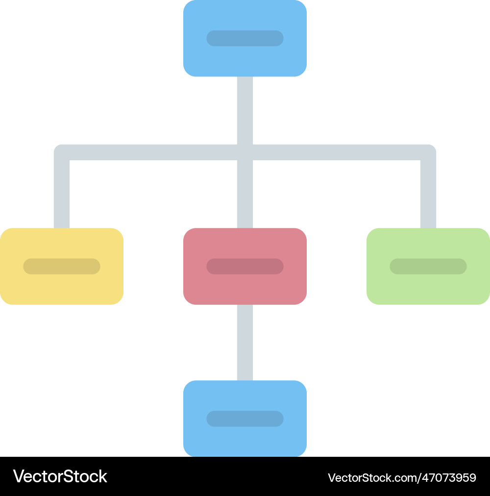 Draw hierarchy icon image suitable vector image