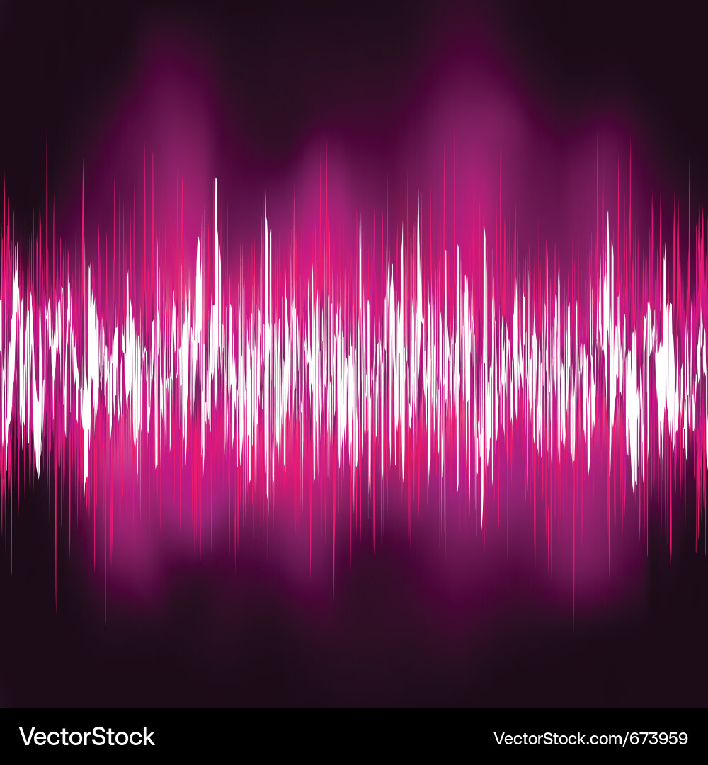 Electronic Waveform Vector Image