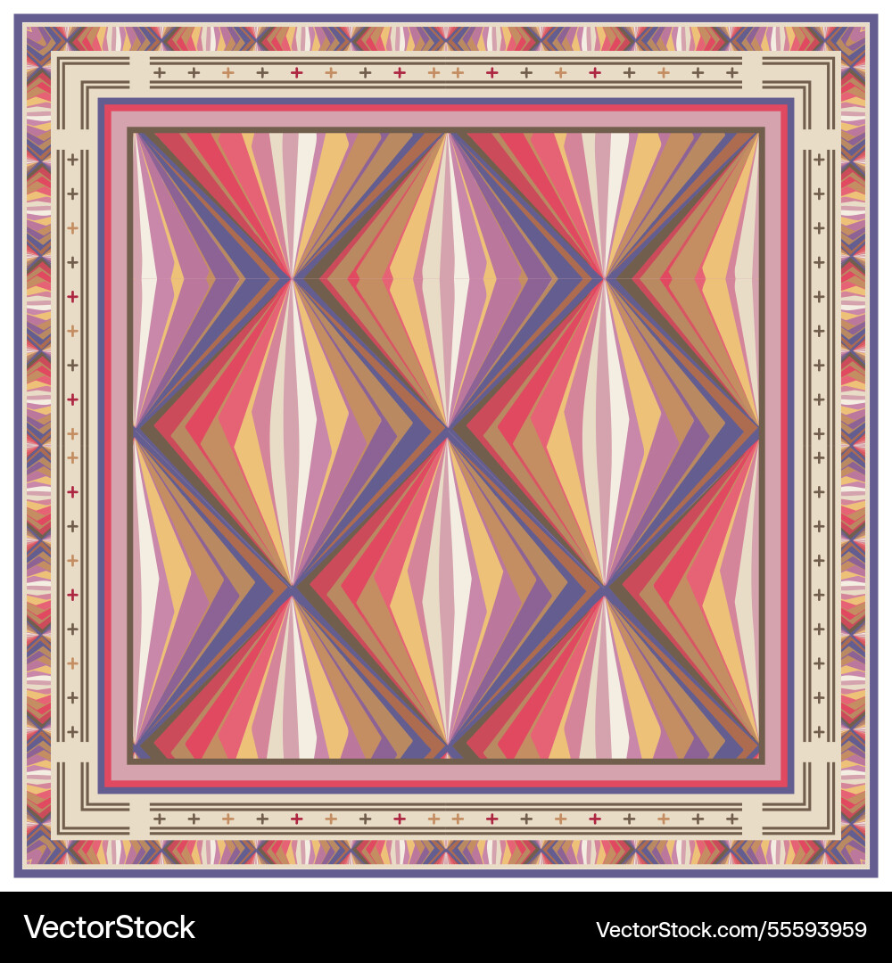 Geometric intertwined diamond shape print pattern Geometric intertwined diamond shape print pattern vector image