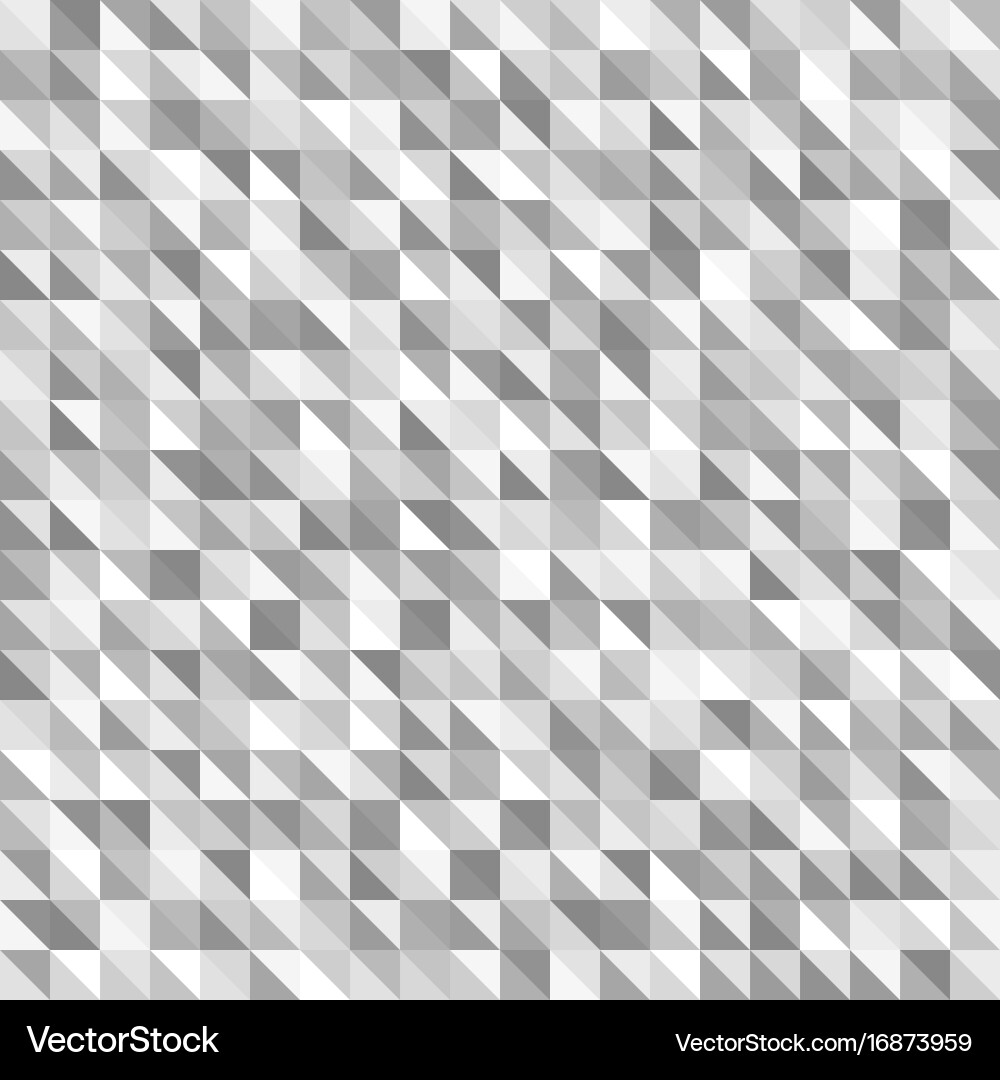 Gray right triangle pattern seamless background vector image