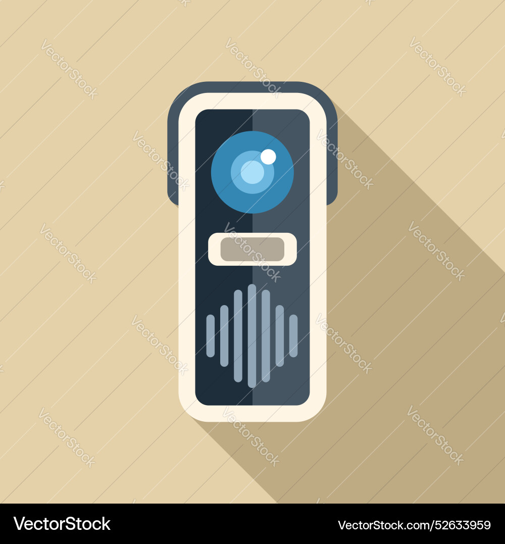 Modern intercom system displaying security vector image