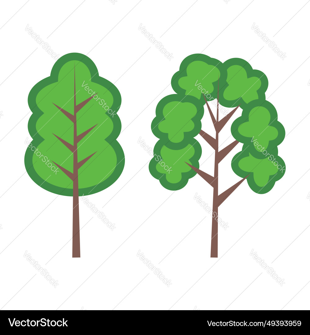 Tree icon isolated on white background Tree icon isolated on white background vector image