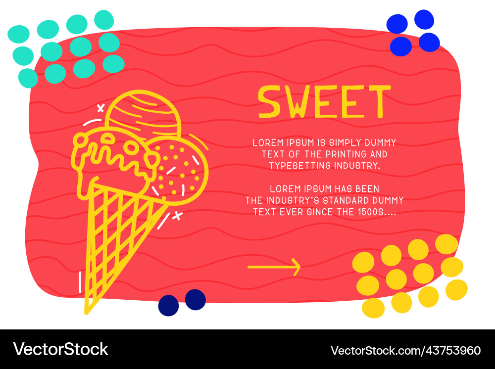 Abstract landing page pattern with different Vector Image