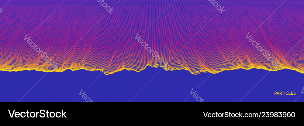 Array dynamic particles 3d grid surface Array dynamic particles 3d grid surface Vector Image