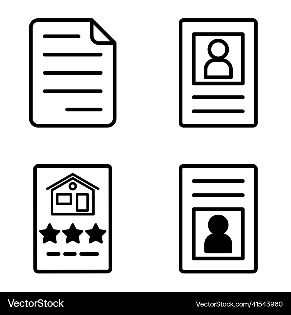 Docs1-2 flat icon set isolated on white background Docs1-2 flat icon set isolated on white background Vector Image