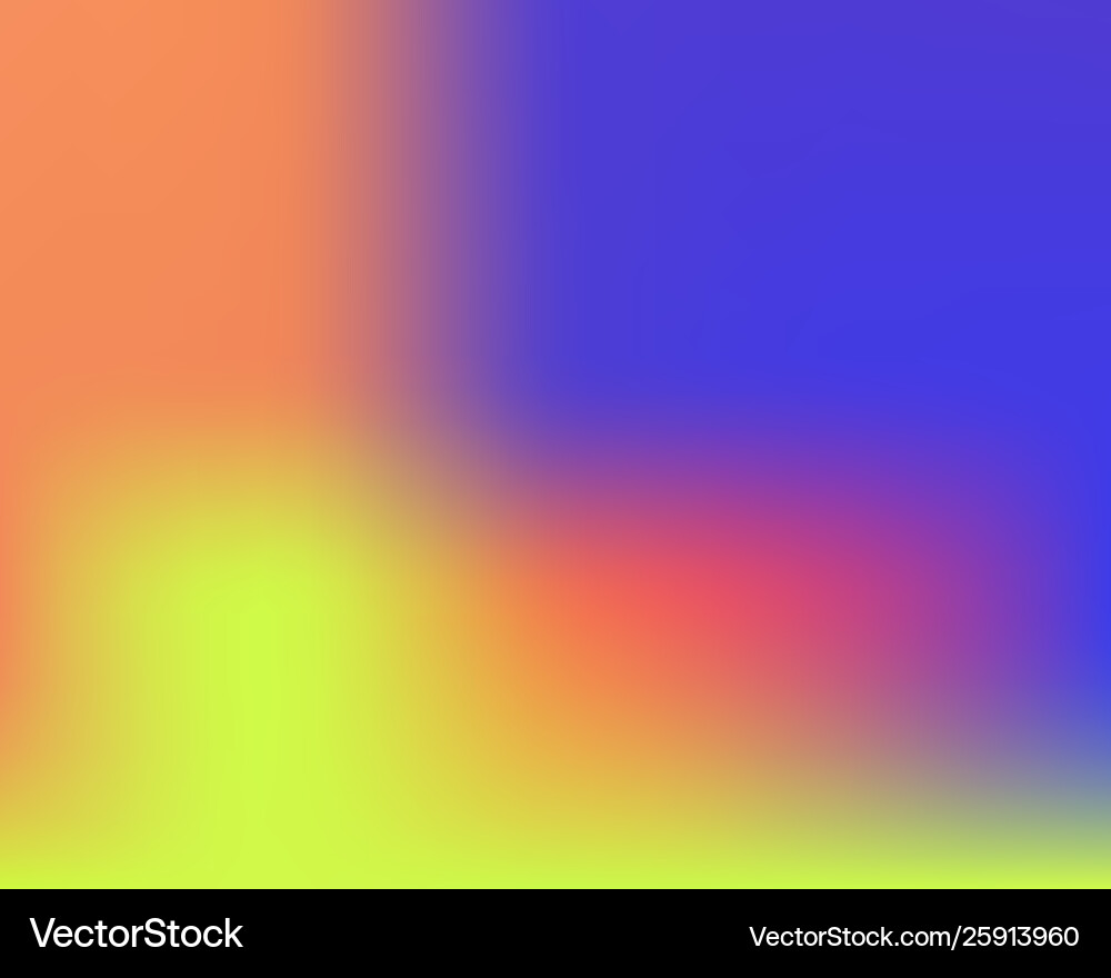 Gradient mesh painted in different colors vector image