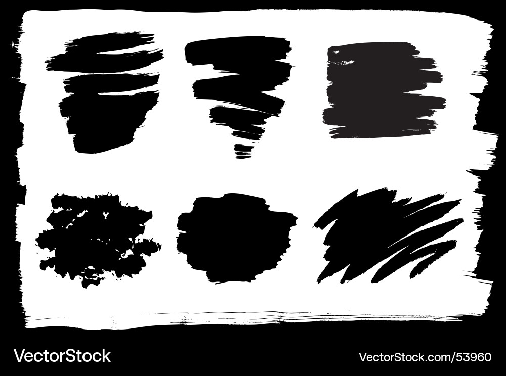Ink Splatters & Blot Shapes Vector Image