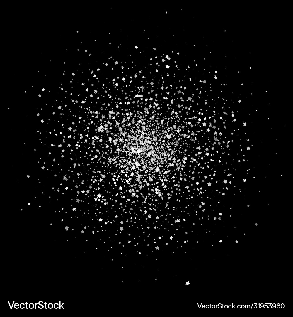 Vintage stars banner on black background retro Vintage stars banner on black background retro vector image
