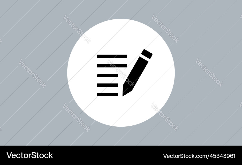 Compose document contract write icon file sign Compose document contract write icon file sign vector image