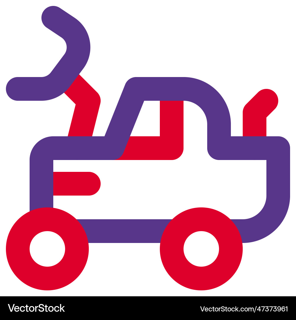 Loader used to move or load materials vector image