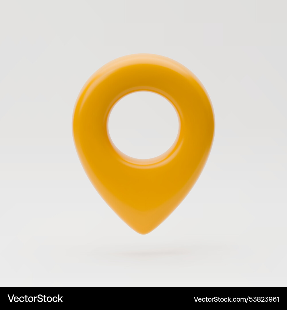 Map pointer in realistic style Map pointer in realistic style vector image